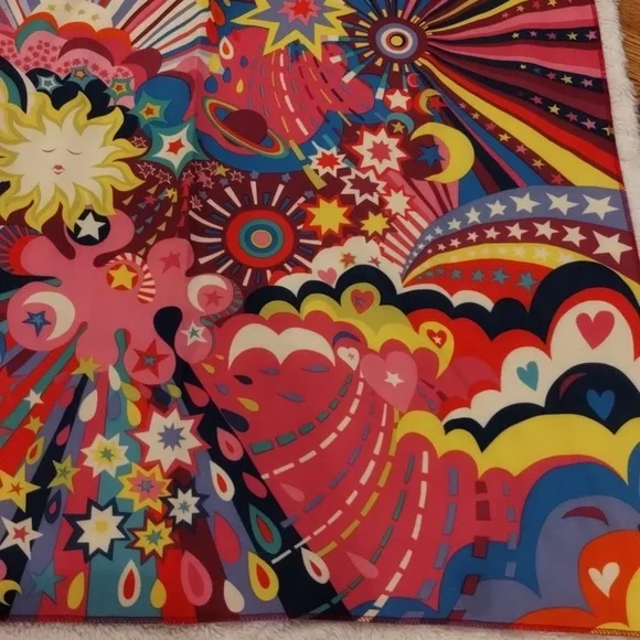 RARE Lush Cosmetics Twilight Knot Wrap - Approximately 27“ x 28“ - Scarf Bandana - Picture 6 of 8